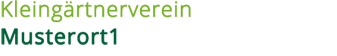 Kleingärtnerverein Musterort1 Schulung logo