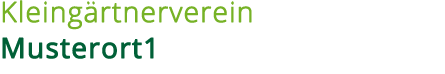 Kleingärtnerverein Musterort1 Schulung logo